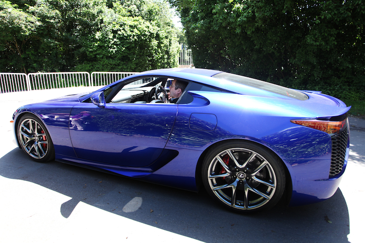 Lexus LFA with competition winner at Goodwood Festival of Speed 2012