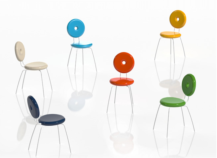 Ping Pong Pang chairs by Paolo Rizzatto for Serralunga