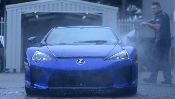 Lexus LFA ultimate car cleaning guide jet wash