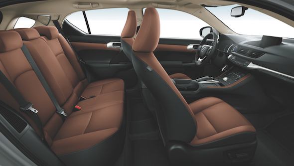 Lexus CT 200h 2014 brown interior