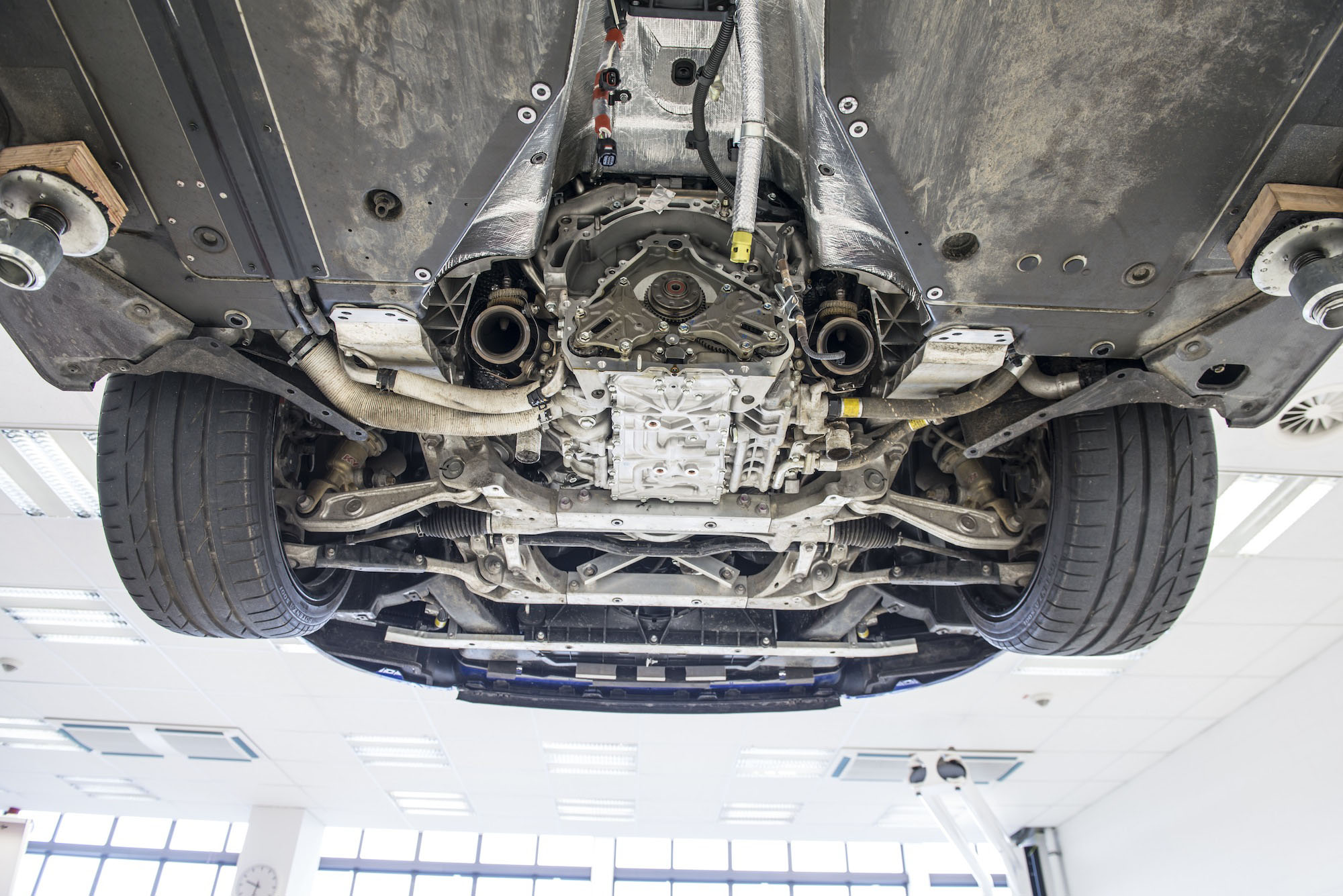 How to service a Lexus LFA underbody