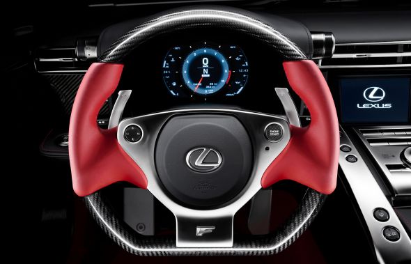 LFA steering wheel Lexus and the carbon fibre wonder-weave