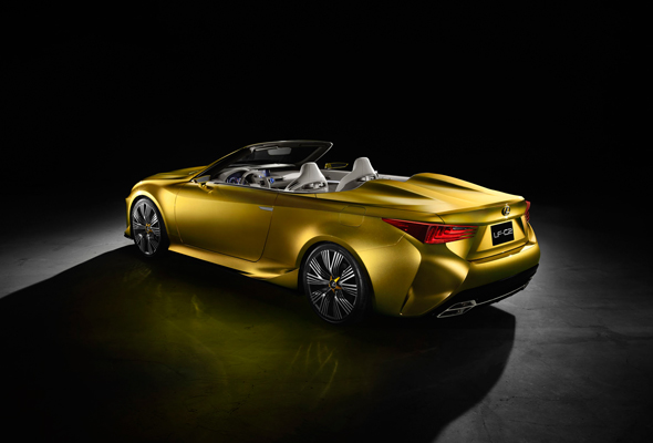 Lexus LF-C2 luxury roadster concept rear