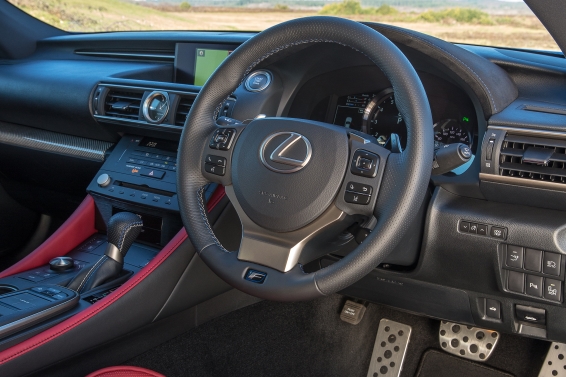 Lexus RC F driving position interior