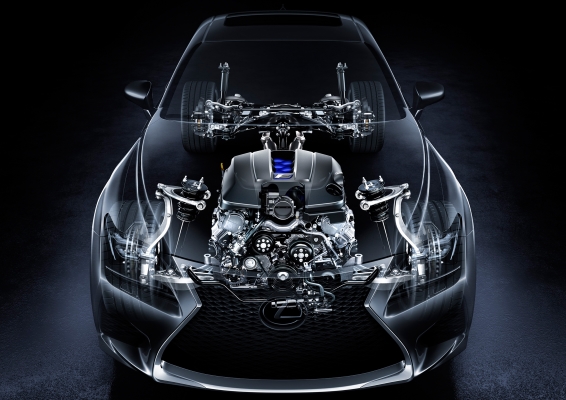 Lexus RC F cutaway