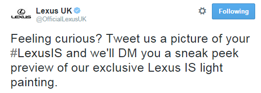 Twitter Lexus IS