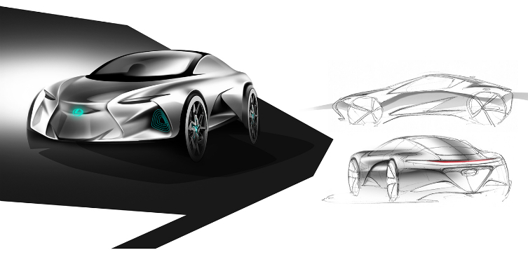 sketch lexus lf lc