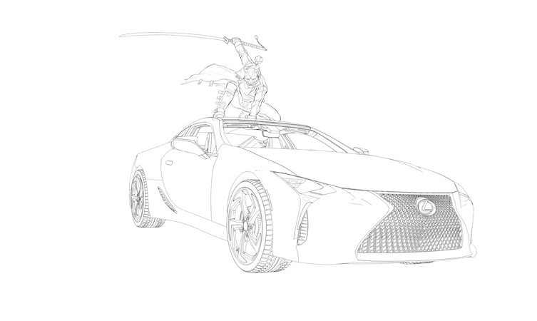 sketch lexus lf lc