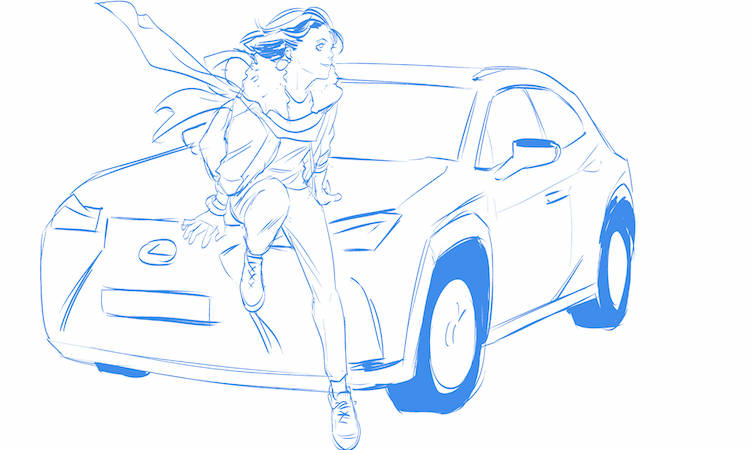 Lexus UX manga