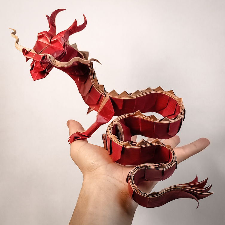 How To Make A Origami Chinese Dragon 9419