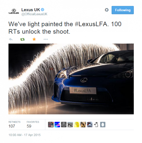 Lexus light painting