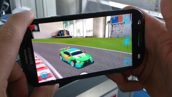 augmented reality app Lexus RC F GT500