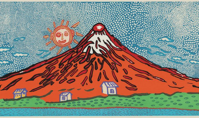 Yayoi Kusama - Mt Fuji - Ukiyo-e