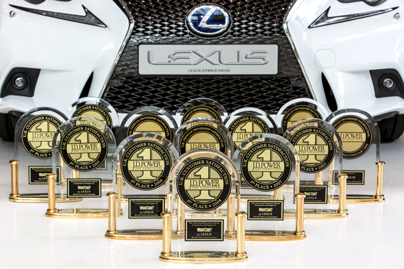 Lexus JD Power/What Car? winners