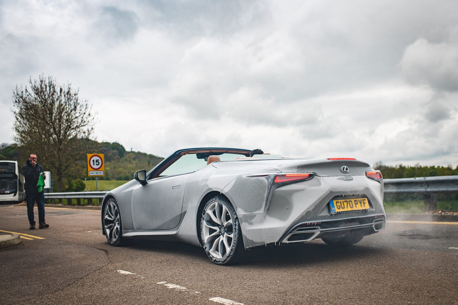 Behind the wheel of the frozen Lexus LC Convertible Lexus UK Magazine