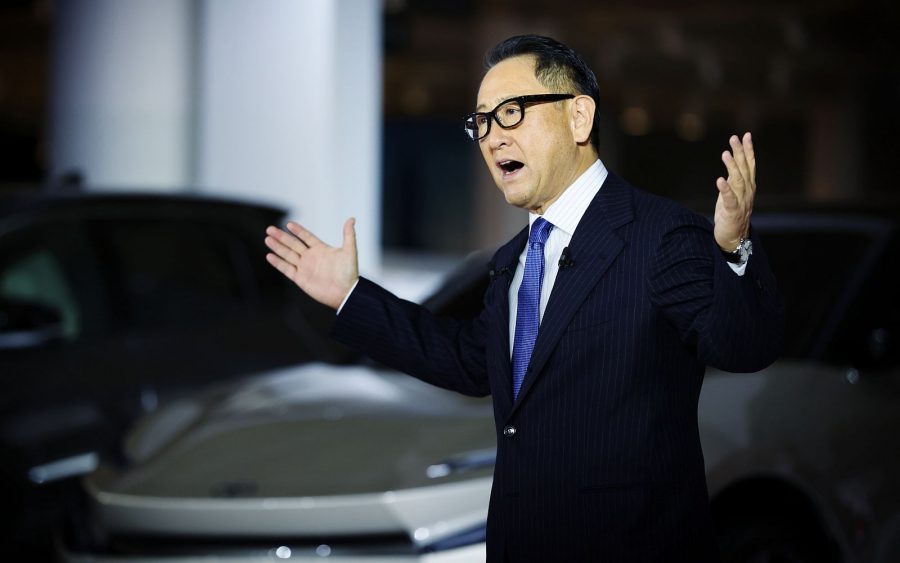 Akio Toyoda reveals electric car line-up
