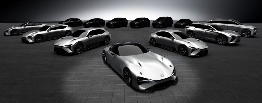 Lexus battery electric vehicle line-up