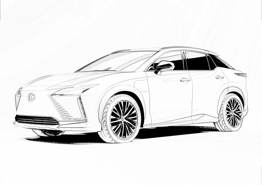 Lexus colouring templates future vehicle concepts  Lexus UK Magazine